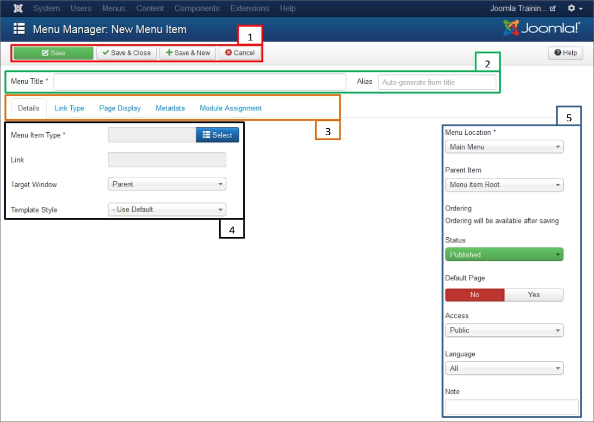 How to Edit Menus in Joomla 3